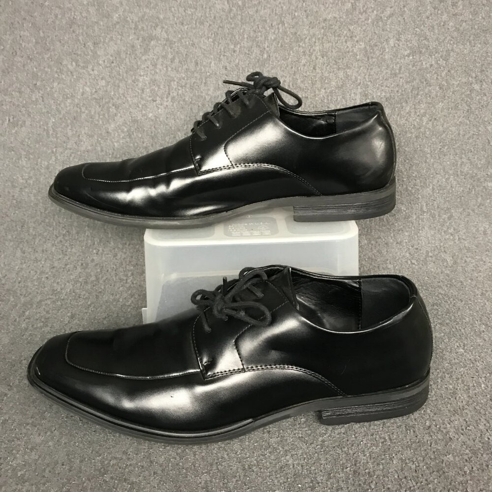 Kenneth Cole Reaction Black Lace Up Moc Toe Settle Oxfords Dress Shoes Mens 11 - Picture 2 of 6